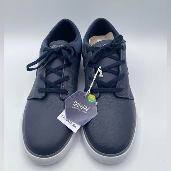LACOSTE Minzah 319 1 P CMA Leather Lifestyle Men's Size 12 Navy - 738CMA0107092 - Picture 7 of 8